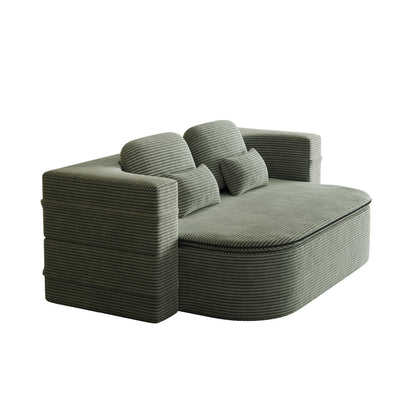 Divano letto trasformabile da 75'' con coperta, divano da pavimento, divano da salotto per soggiorno