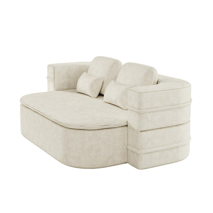 Divano letto trasformabile da 75'' con coperta, divano da pavimento, divano da salotto per soggiorno