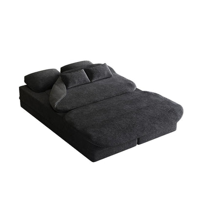 Divano letto pieghevole convertibile 2 in 1 da 75'' in schiuma con coperta multifunzionale