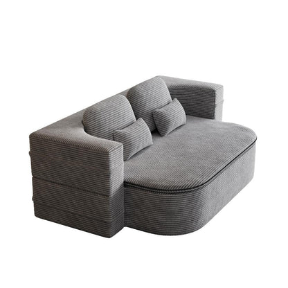 Divano letto pieghevole convertibile 2 in 1 da 75'' in schiuma con coperta multifunzionale
