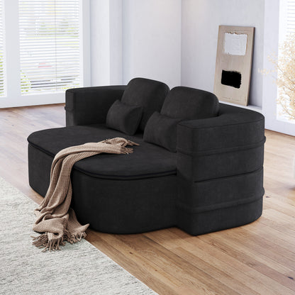 Divano letto pieghevole 2 in 1 da 75'', divano letto trasformabile in ciniglia di schiuma con coperta multifunzionale, divano da salotto