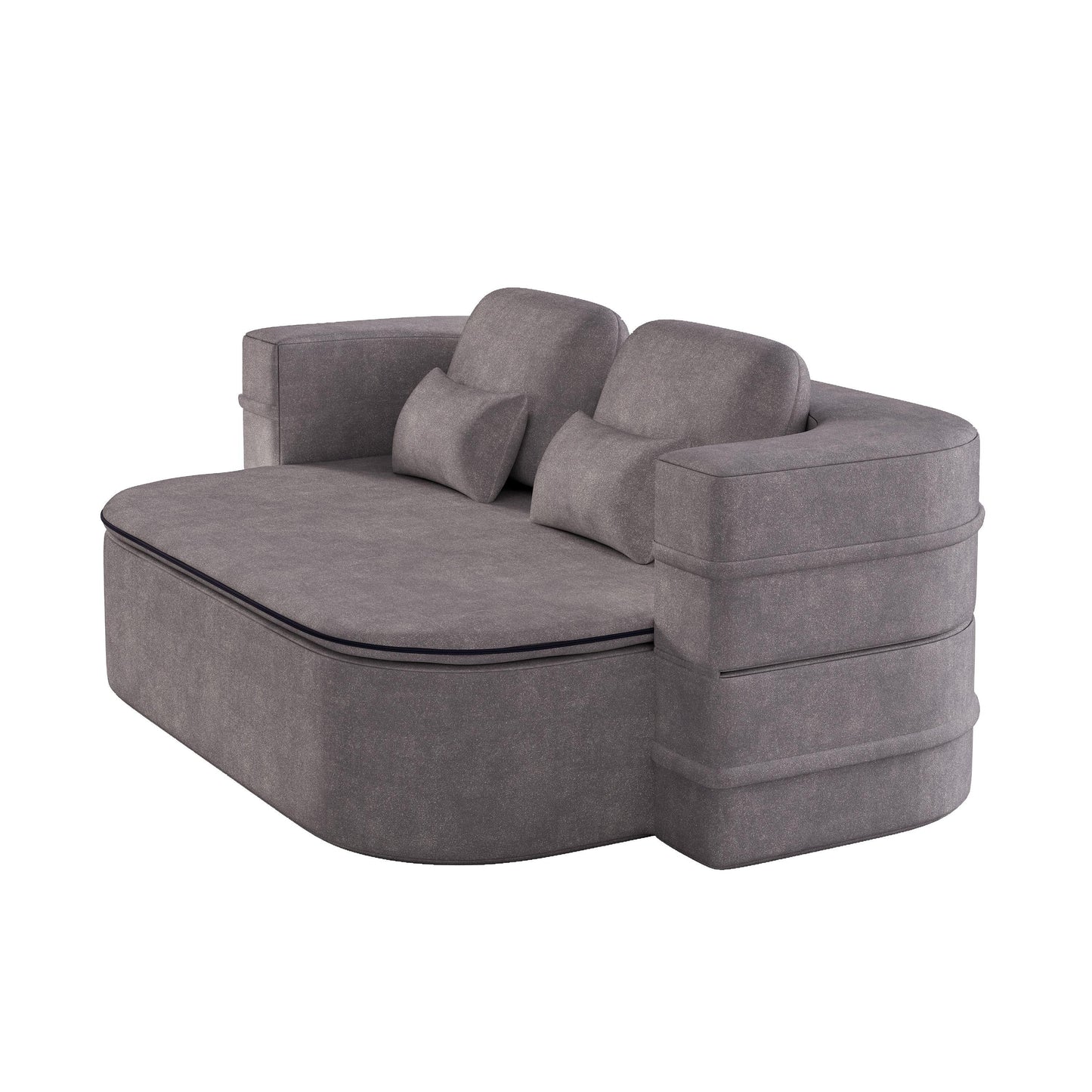 Divano letto pieghevole 2 in 1 da 75'', divano letto trasformabile in ciniglia di schiuma con coperta multifunzionale, divano da salotto
