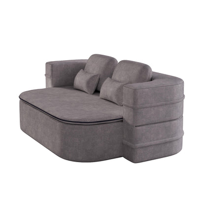 Divano letto pieghevole 2 in 1 da 75'', divano letto trasformabile in ciniglia di schiuma con coperta multifunzionale, divano da salotto