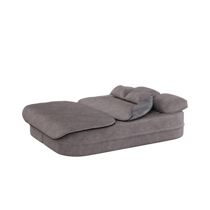 Divano letto pieghevole 2 in 1 da 75'', divano letto trasformabile in ciniglia di schiuma con coperta multifunzionale, divano da salotto