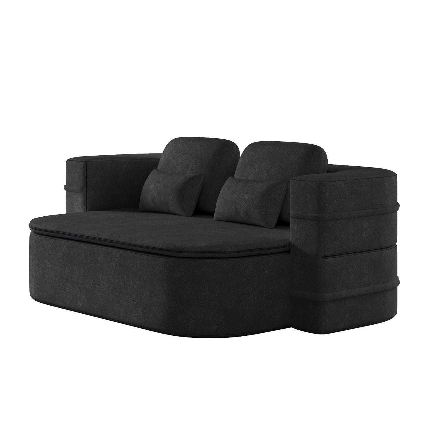 Divano letto pieghevole 2 in 1 da 75'', divano letto trasformabile in ciniglia di schiuma con coperta multifunzionale, divano da salotto