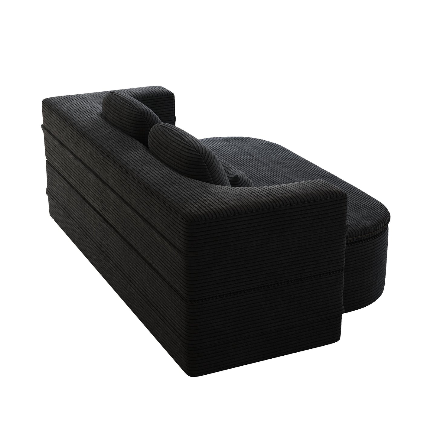 Divano pieghevole 2 in 1 da 75'', divano letto trasformabile in schiuma con coperta multifunzionale, divano da pavimento