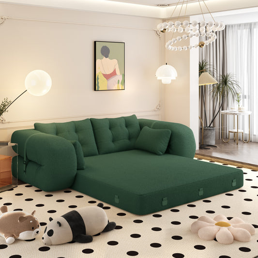 78.7 Letto per cani umano, divano letto pieghevole 3 in 1