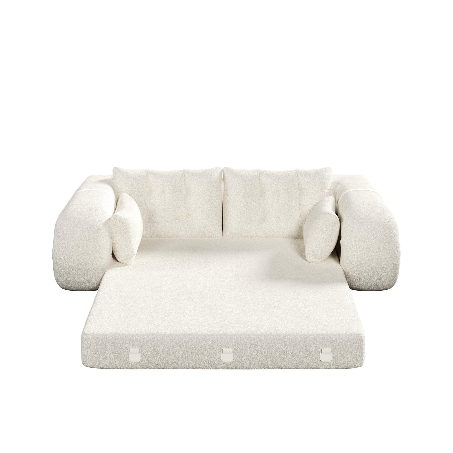 Divano letto Teddy a 3 posti, divano letto modulare, divano trasformabile, divano letto