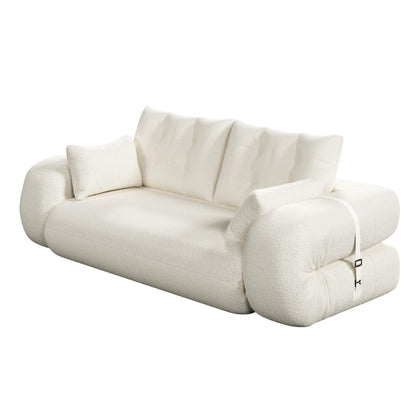 Divano letto Teddy a 3 posti, divano letto modulare, divano trasformabile, divano letto