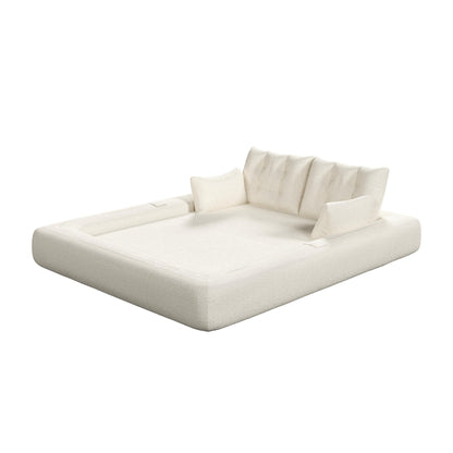 Divano letto Teddy a 3 posti, divano letto modulare, divano trasformabile, divano letto