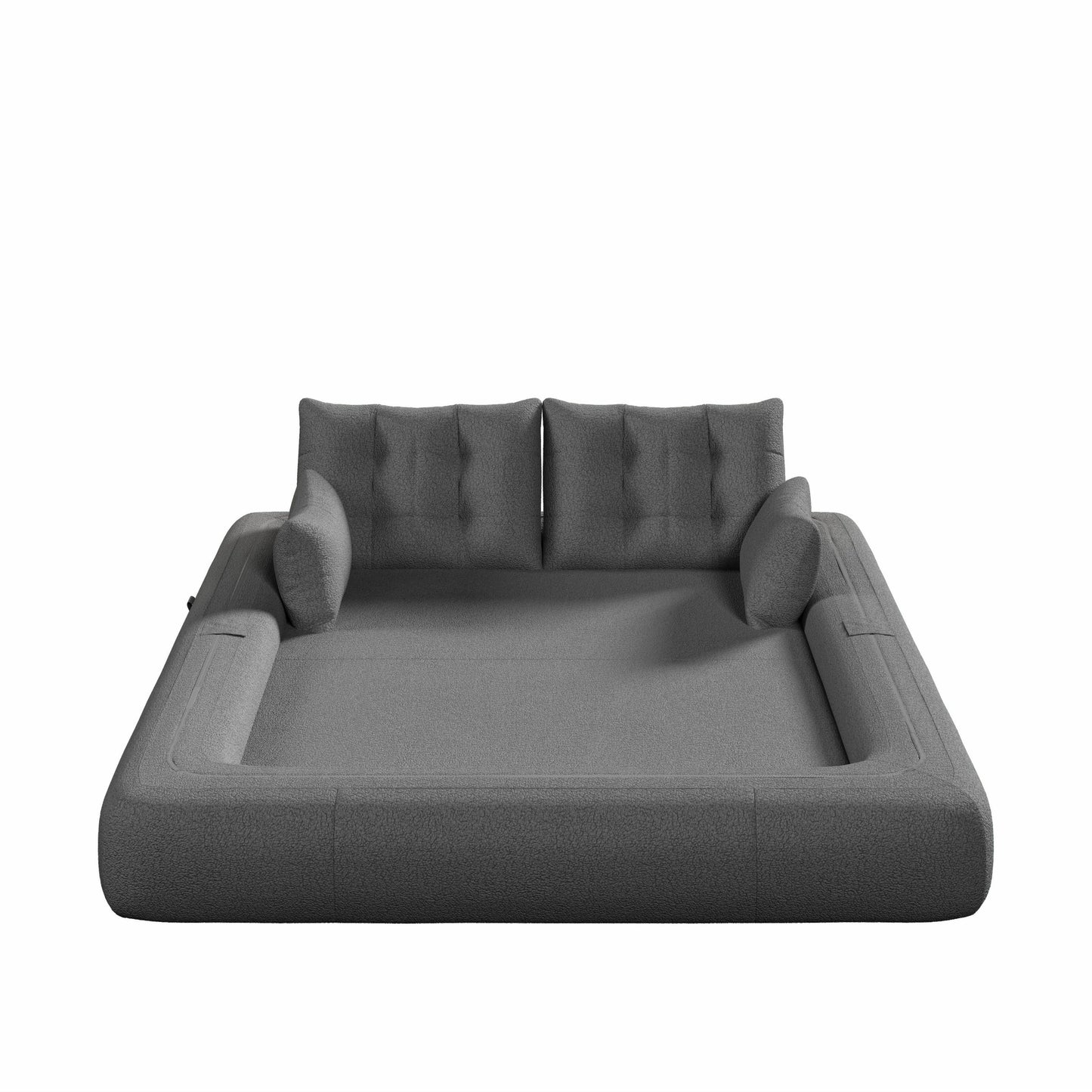 Divano letto Teddy a 3 posti, divano letto modulare, divano trasformabile, divano letto