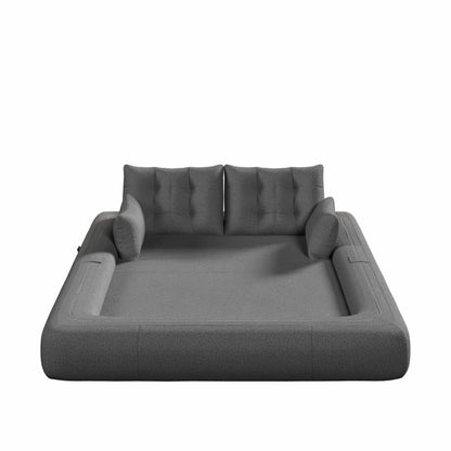Divano letto Teddy a 3 posti, divano letto modulare, divano trasformabile, divano letto
