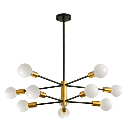 Lampadario lineare moderno Sputnik 8/10/12 luci