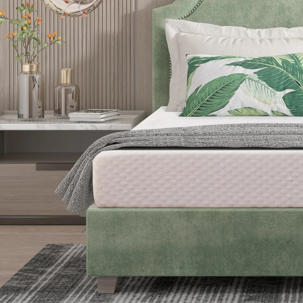 Materasso in memory foam gel da 8 pollici con fodera in tessuto lavabile
