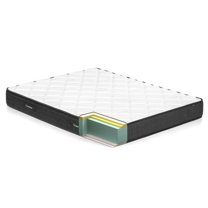 Materasso in memory foam da 8 pollici, traspirante, di media rigidità