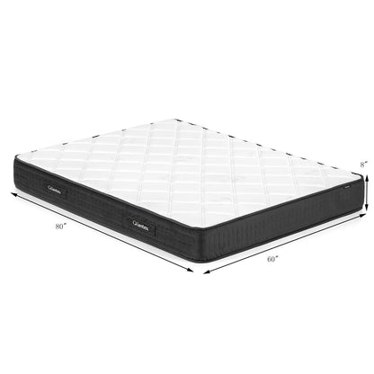 Materasso in memory foam da 8 pollici, traspirante, di media rigidità