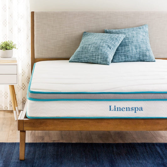 Materasso ibrido in memory foam e molle da 8 pollici - Sensazione di rigidità media - Letto in una scatola - Comfort di qualità e supporto adattivo - Misura singola