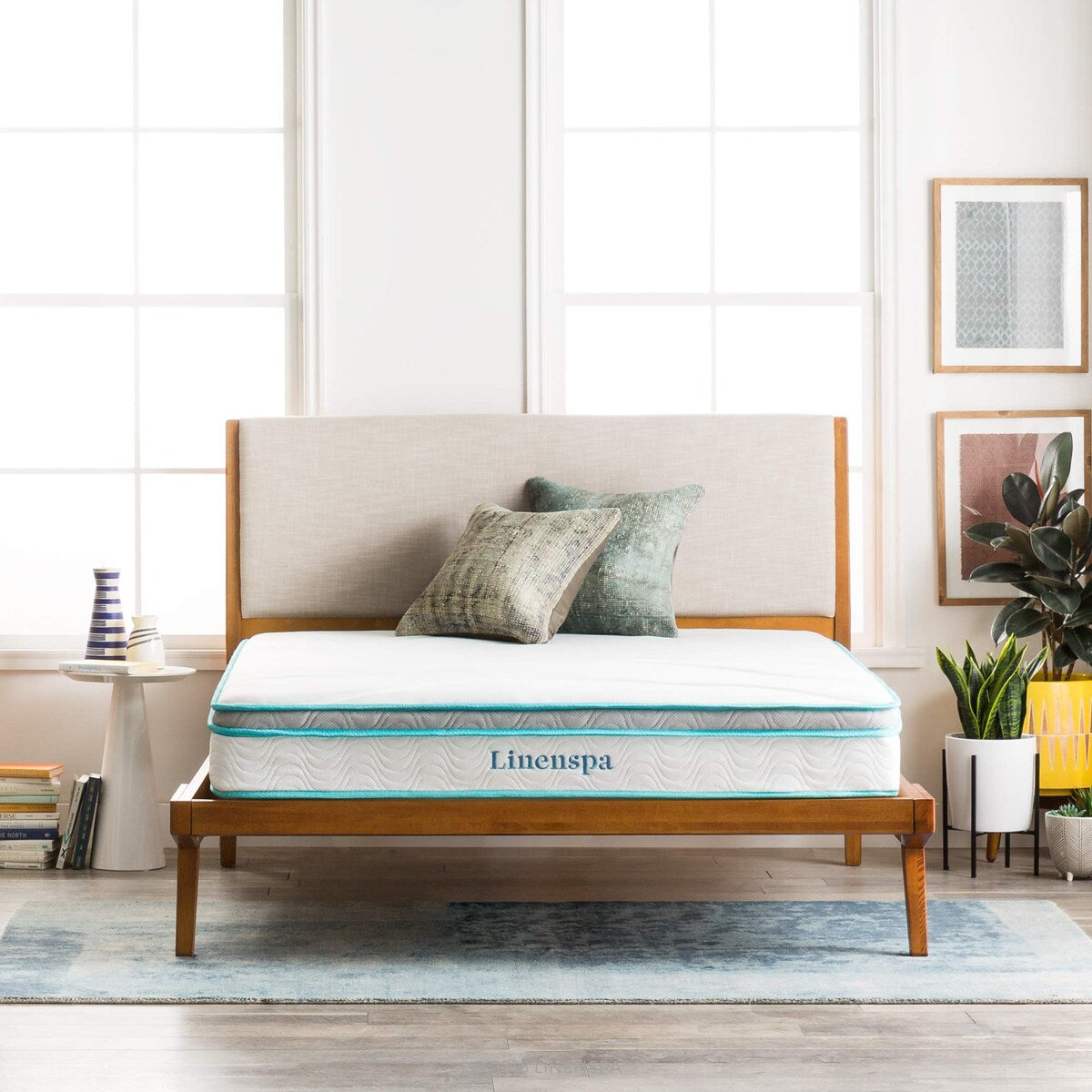 Materasso ibrido in memory foam e molle da 8 pollici - Sensazione di rigidità media - Letto in una scatola - Comfort di qualità e supporto adattivo - Misura singola