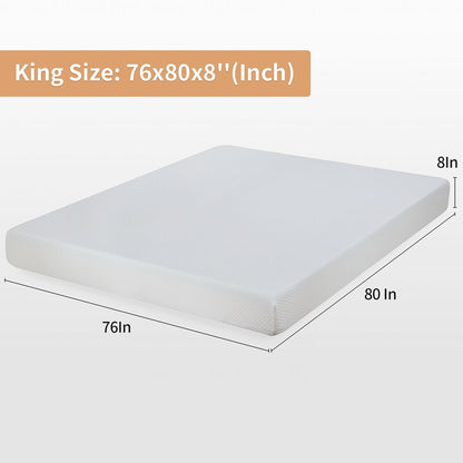 Materasso in memory foam con infusione di gel da 8 pollici