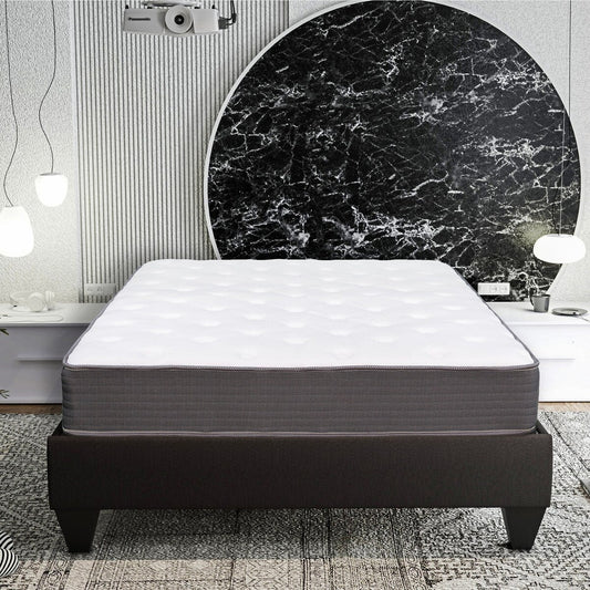 Materasso ibrido a molle insacchettate da 8 pollici in una scatola, materasso in memory foam in gel