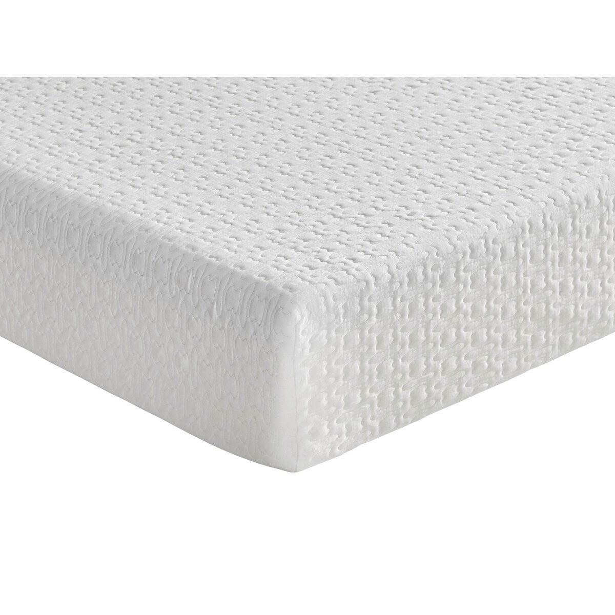 Materasso matrimoniale da 8 pollici in memory foam con infusione di gel, rigido, bianco, materasso in scatola