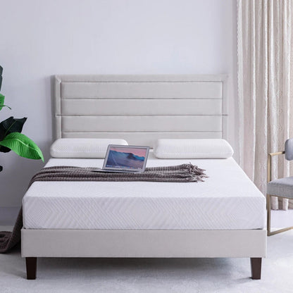Materasso in memory foam al tè verde da 8 pollici, materasso rinfrescante a media sensazione in una scatola, CertiPUR-US