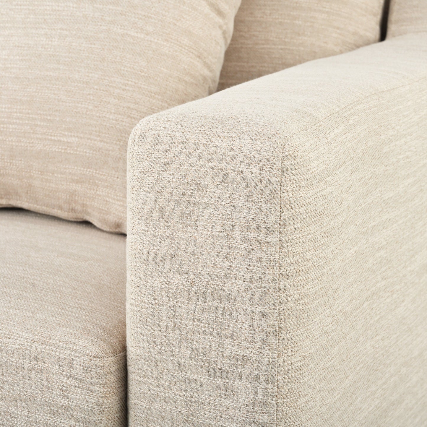 Divano a 3 posti in poliestere 80,5, finiture in legno massello - Comfort premium per soggiorno o studio