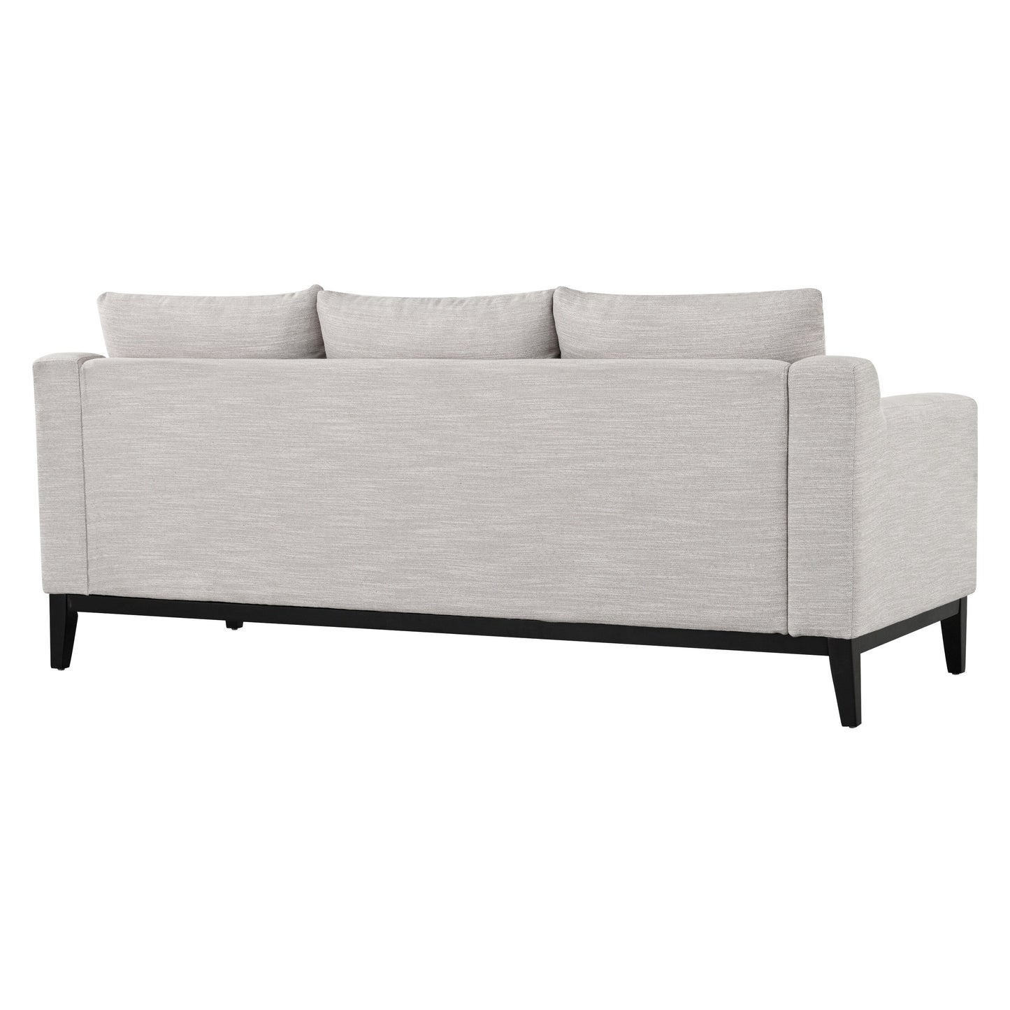 Divano a 3 posti in poliestere 80,5, finiture in legno massello - Comfort premium per soggiorno o studio