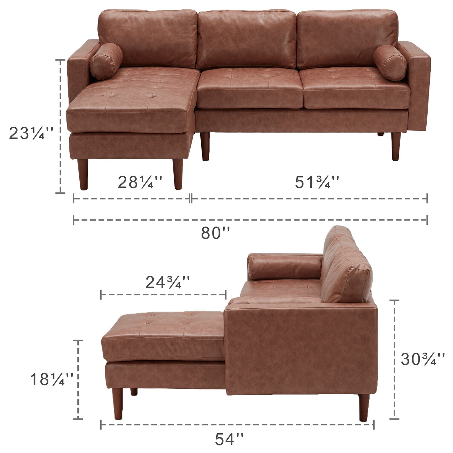 Divano componibile a L in tessuto 80 con cuscini trapuntati e chaise longue reversibile