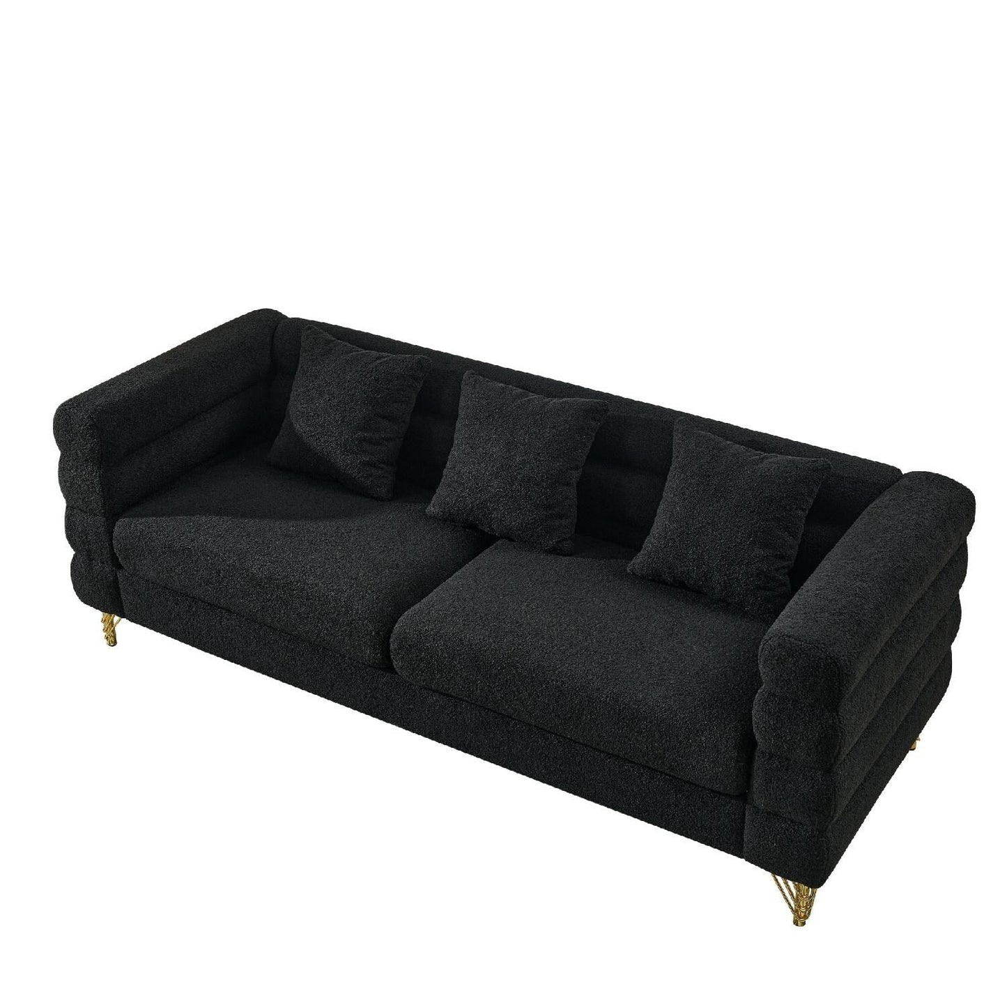Divano componibile oversize da 81 pollici a 3 posti con 3 cuscini
