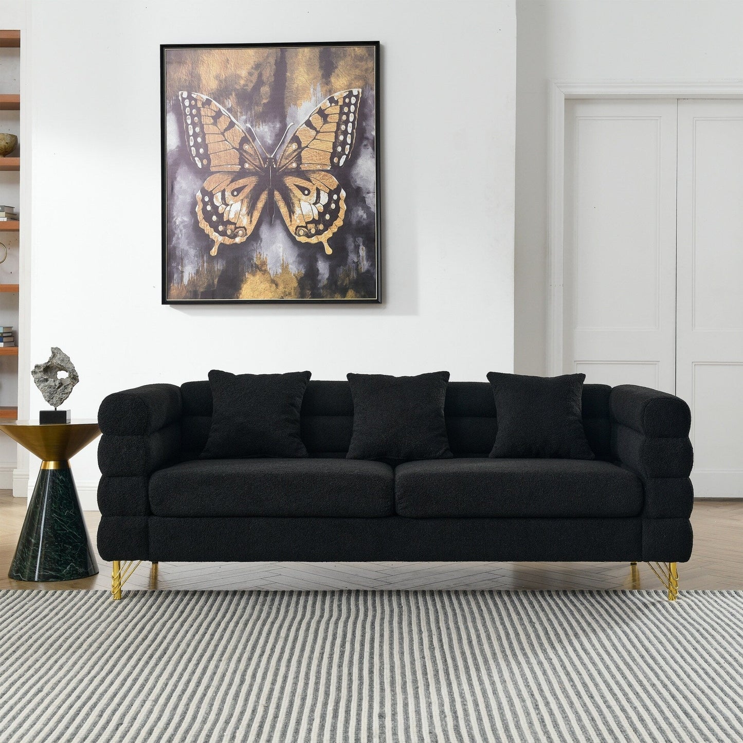 Divano componibile oversize da 81 pollici a 3 posti con 3 cuscini