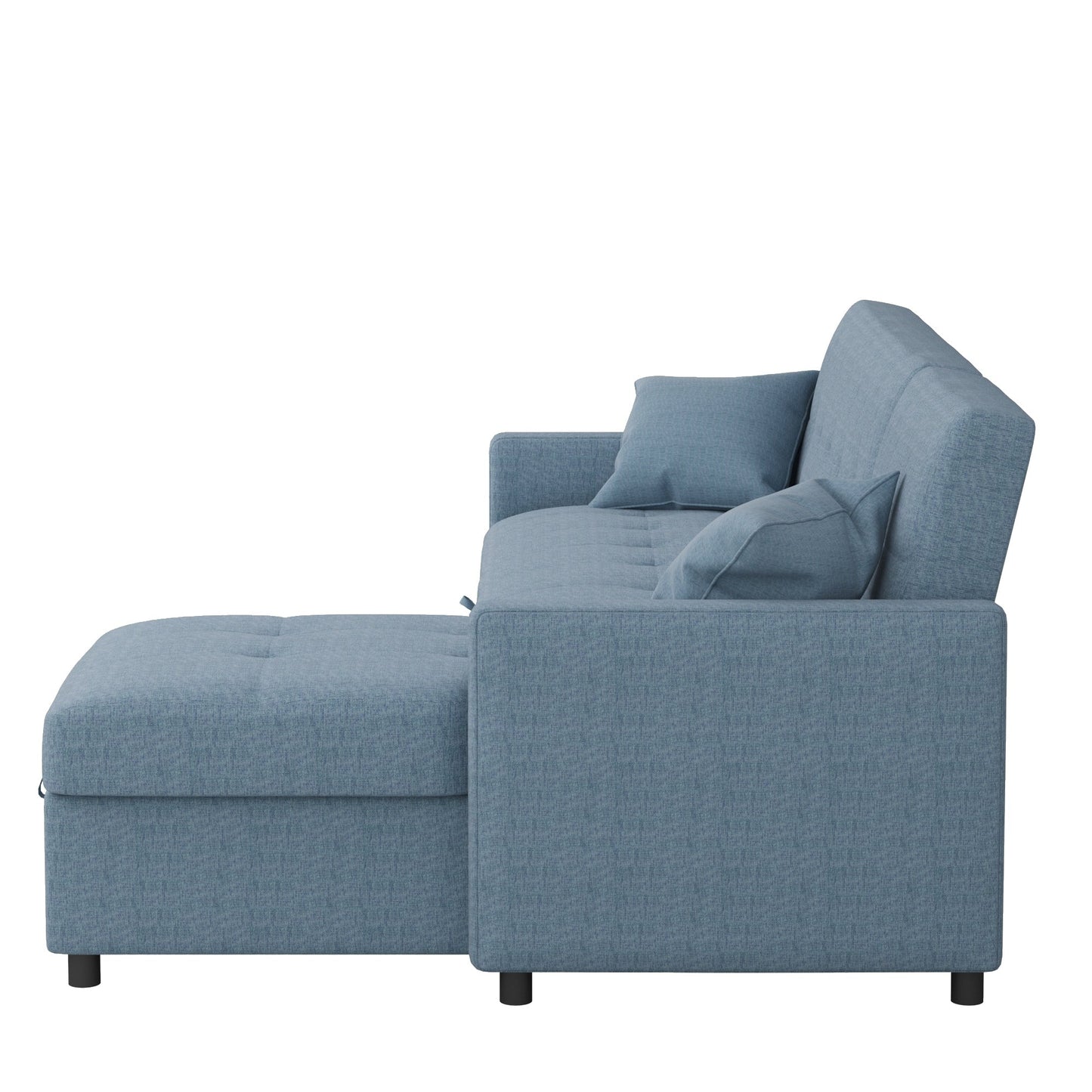 Divano letto reversibile e chaise longue da 82'' di larghezza