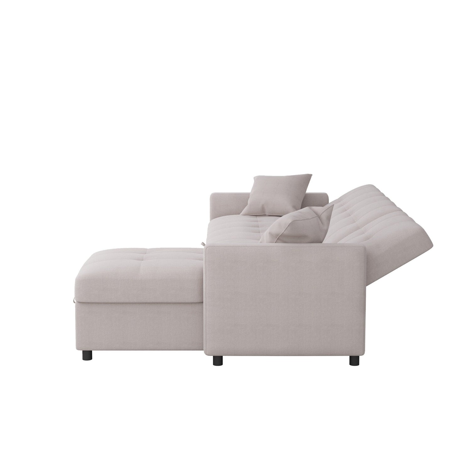 Divano letto reversibile e chaise longue da 82'' di larghezza