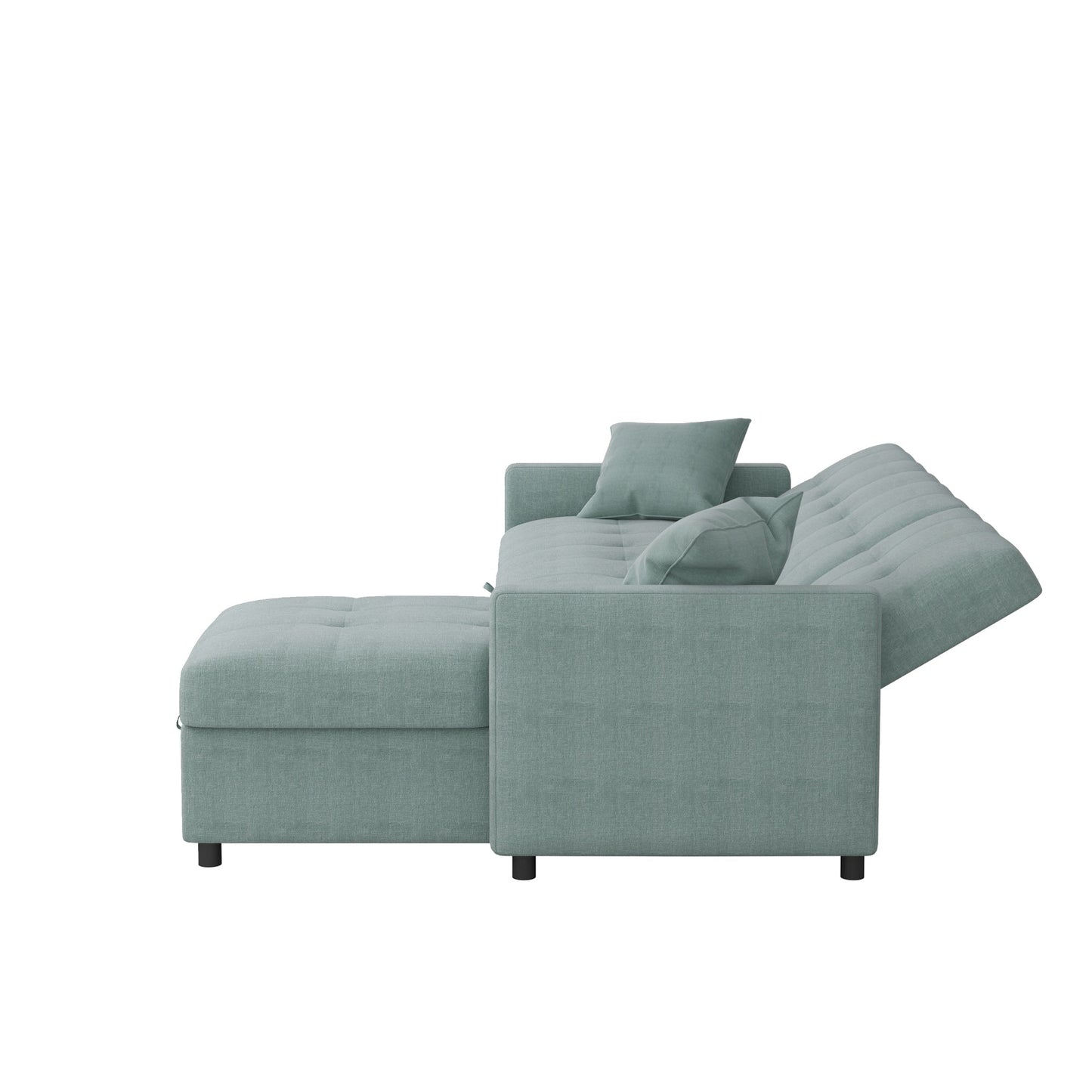 Divano letto reversibile e chaise longue da 82'' di larghezza