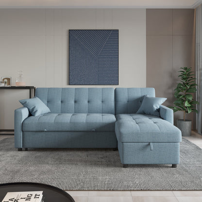 Divano letto reversibile e chaise longue da 82'' di larghezza