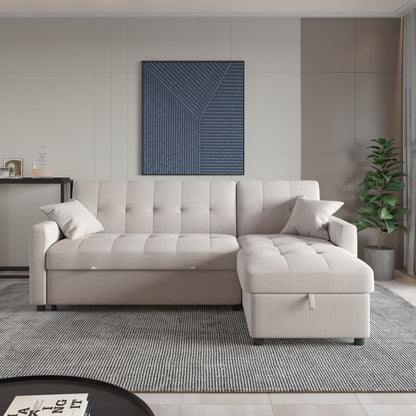 Divano letto reversibile e chaise longue da 82'' di larghezza