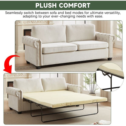 Divano letto trasformabile 2 in 1 in poliestere da 83,8