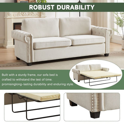 Divano letto trasformabile 2 in 1 in poliestere da 83,8