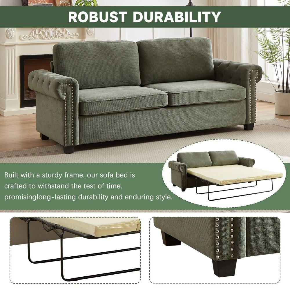 Divano letto trasformabile 2 in 1 in poliestere da 83,8
