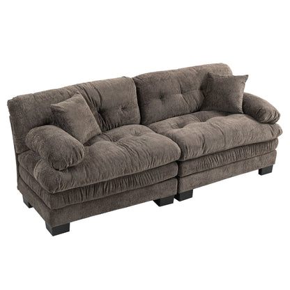 Divano imbottito a 3 posti con imbottitura in memory foam a doppio strato e cuscini comfort in omaggio