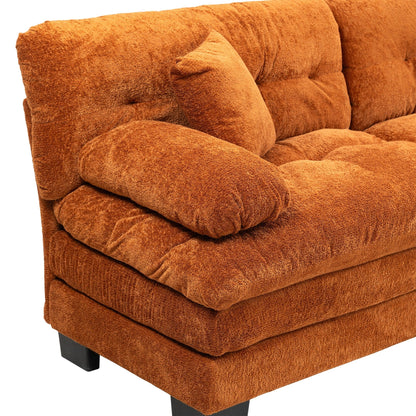 Divano imbottito a 3 posti con imbottitura in memory foam a doppio strato e cuscini comfort in omaggio