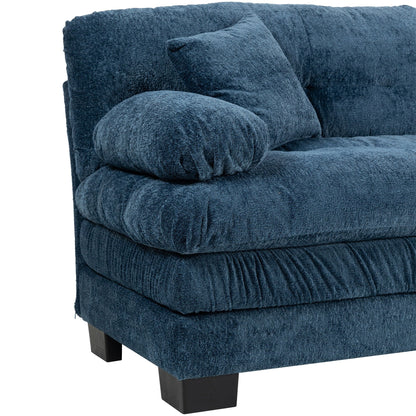 Divano imbottito a 3 posti con imbottitura in memory foam a doppio strato e cuscini comfort in omaggio