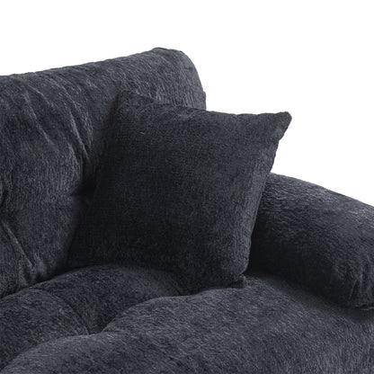 Divano imbottito a 3 posti con imbottitura in memory foam a doppio strato e cuscini comfort in omaggio