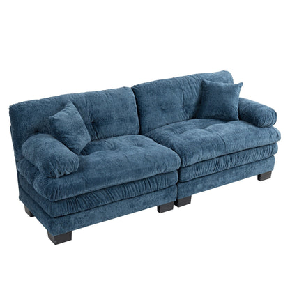 Divano imbottito a 3 posti con imbottitura in memory foam a doppio strato e cuscini comfort in omaggio