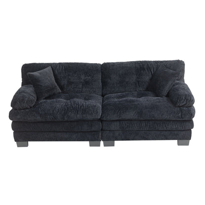 Divano imbottito a 3 posti con imbottitura in memory foam a doppio strato e cuscini comfort in omaggio
