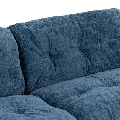 Divano imbottito a 3 posti con imbottitura in memory foam a doppio strato e cuscini comfort in omaggio