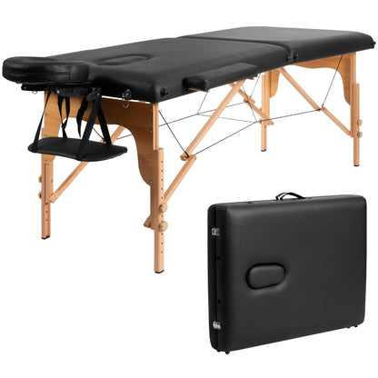 Lettino da massaggio portatile da 84''L, regolabile, per spa viso, tatuaggi, con trasporto