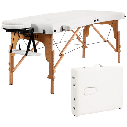 Lettino da massaggio portatile da 84''L, regolabile, per spa viso, tatuaggi, con trasporto