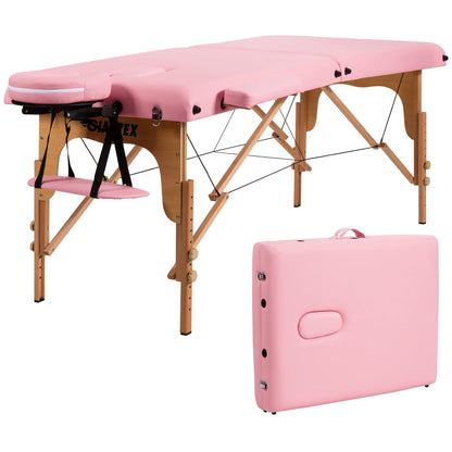 Lettino da massaggio portatile da 84''L, regolabile, per spa viso, tatuaggi, con trasporto