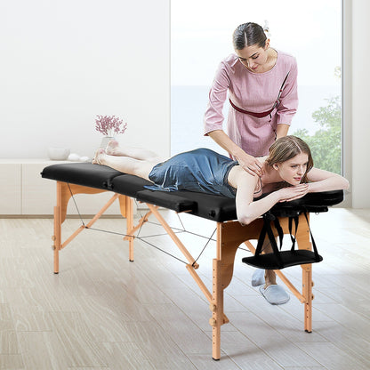 Lettino da massaggio portatile da 84''L, regolabile, per spa viso, tatuaggi, con trasporto